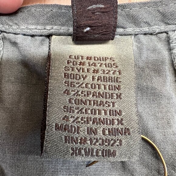 XCVI Gray Ruched V-Neck Short Sleeve Dress Size Small - Picture 10 of 11